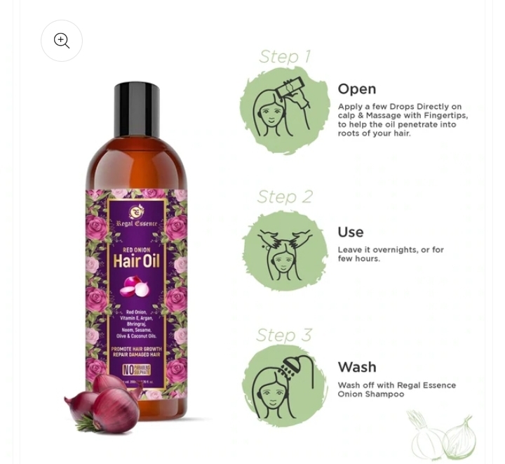 Shampoo and Hair Oil Combo